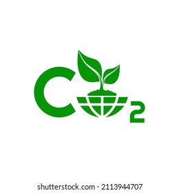 reducing CO2 emissions to stop climate change. green energy background
