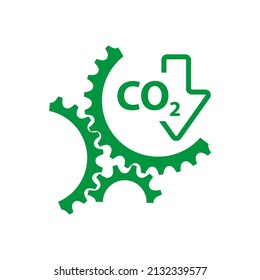 reducing CO2 emissions to stop climate change. green energy background