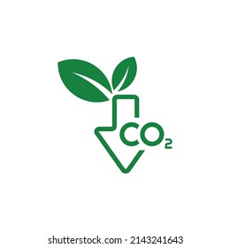 reducing CO2 emissions to stop climate change. green energy background