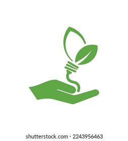 reducing CO2 emissions to stop climate change. green energy background