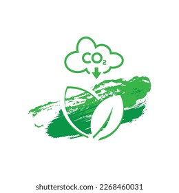 reducing CO2 emissions to stop climate change sign