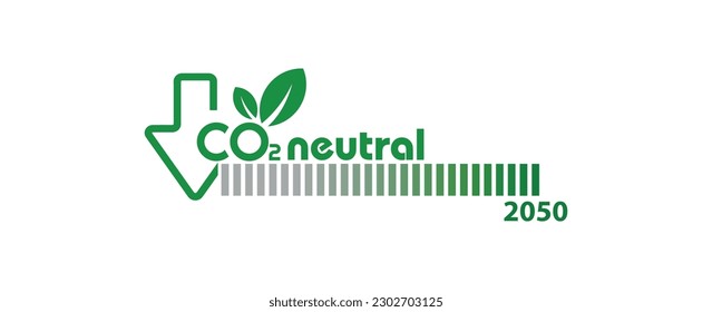 reducing CO2 emissions to stop climate change. green energy background