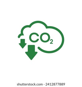 reducing CO2 emissions to stop climate change sign