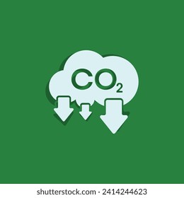 reducing CO2 emissions to stop climate change sign