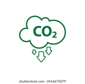 reducing CO2 emissions to stop climate change sign