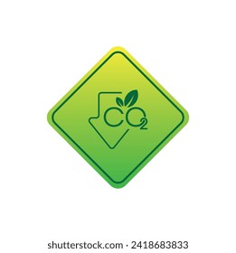 reducing CO2 emissions to stop climate change sign