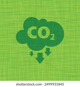 reducing CO2 emissions to stop climate change sign