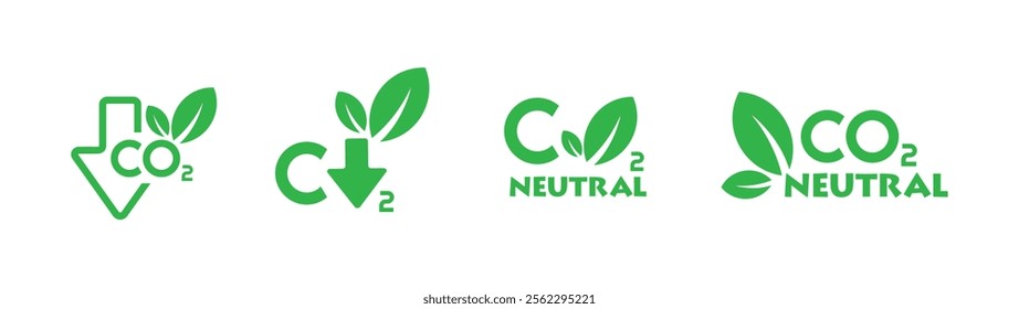 reducing CO2 emissions to stop climate change. green energy background