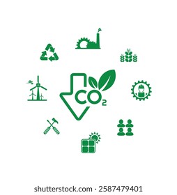 reducing CO2 emissions to stop climate change sign