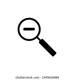 reducing glass icon vector design