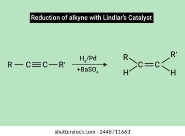 Reduction of alkyne with lindlar’s catalyst