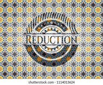  Reduction arabesque emblem. arabic decoration.