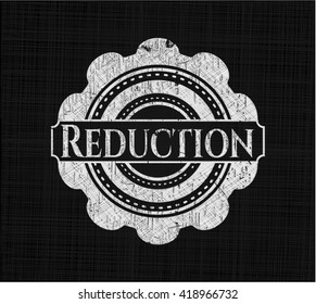 Reduction chalkboard emblem
