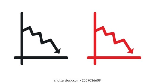 Reduction chart icons in black and colored version