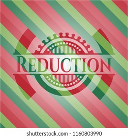 Reduction christmas emblem.