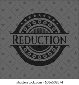 Reduction dark emblem. Retro