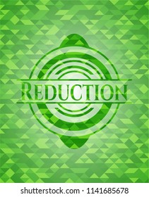 Reduction green mosaic emblem