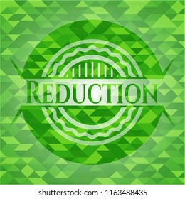 Reduction green mosaic emblem