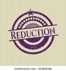 Reduction grunge style stamp
