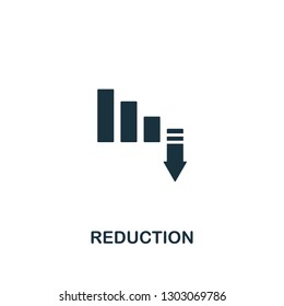 Reduction icon. Premium style design, pixel perfect reduction icon for web design, apps, software, printing usage.
