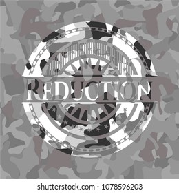 Reduction on grey camo texture