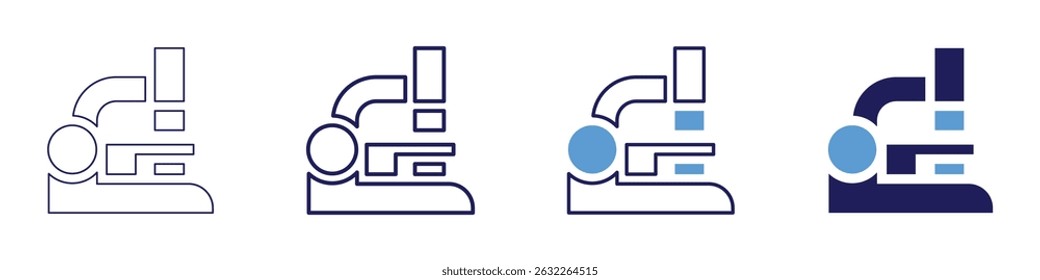 Reduction process icon in 4 different styles. Thin Line, Line, Bold Line, Duotone. Duotone style. Editable stroke.