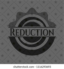 Reduction realistic black emblem