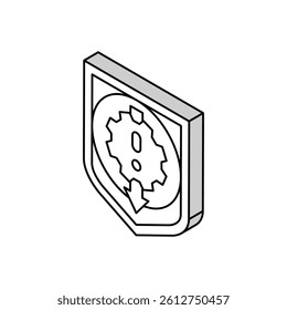 reduction risk isometric icon vector. reduction risk sign. isolated symbol illustration