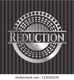 Reduction silvery shiny emblem
