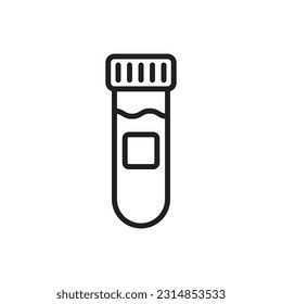 Reduction Tube Outline Icon Vector Illustration