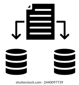 Ilustración vectorial de icono de datos de redundancia