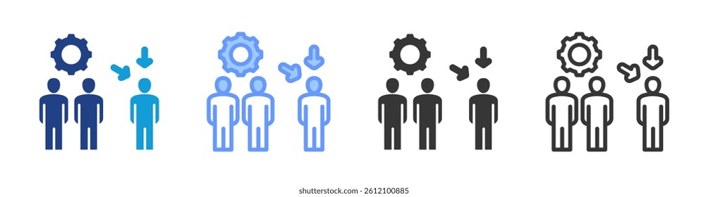 Redundancy icon set multiple style collection