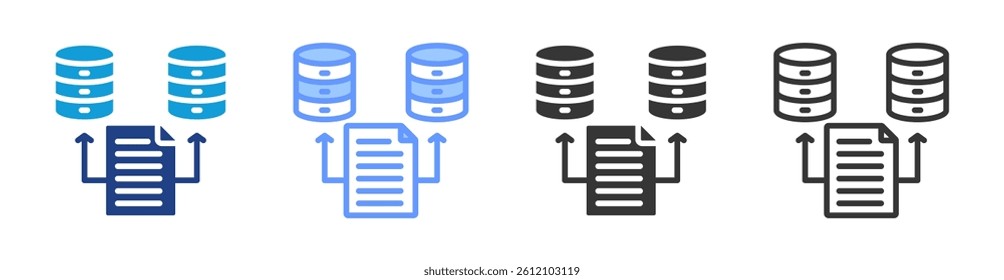 Redundancy icon set multiple style collection