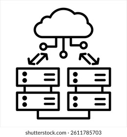 Redundancy Line Icon Vector Illustration