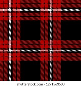 Red,white and black tartan plaid Scottish seamless pattern.Texture from tartan, plaid, tablecloths, clothes, shirts,dresses, paper, bedding, blankets and other textile.