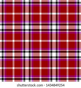 Red,White and Black  Tartan Plaid Scottish Seamless Pattern. Texture from tartan, plaid, tablecloths, shirts, clothes, dresses, bedding, blankets and other textile.