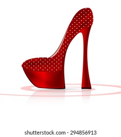 red-white shoe