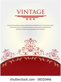 red-white vintage background