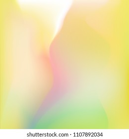 Red-white whirl in yellow space - blurred gradient mesh background