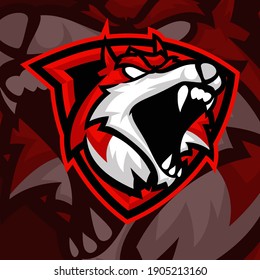 redwoft maccot logoesport premium vector