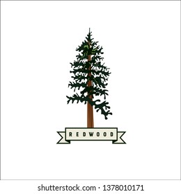 Redwood Vector Logo. Redwood Icon