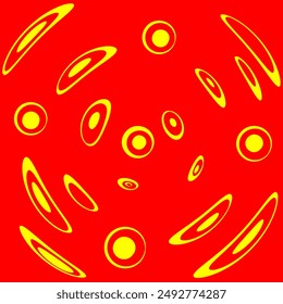 Patrón de diseño Abstractas rojo-amarillo. Se puede utilizar como fondo, Fondo de pantalla, envoltura de regalo, tela, cojín, cortina, alfombra, decoración Patrón.