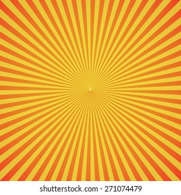 red-yellow color burst background. Vector illustration