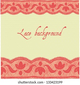 Red-yellow pale lace background.