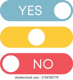 821 Yes No Switch Images, Stock Photos & Vectors | Shutterstock