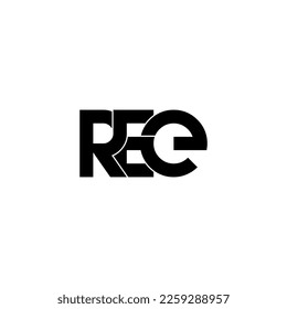 ree initial letter monogram logo design