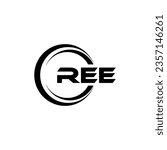 REE Logo Design, Inspiration for a Unique Identity. Modern Elegance and Creative Design. Watermark Your Success with the Striking this Logo.
