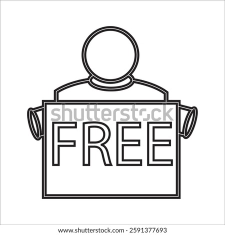 ree vector label illustration. Free stickers, badges, tags. Free, icon, cost, action, ad, background, badge, 10 EPS