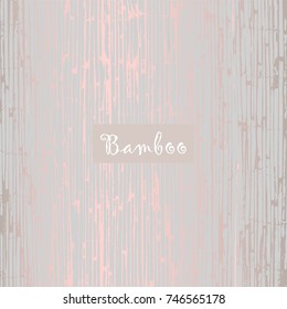 Reed Bamboo Patina Texture in pastel blue and copper. Trendy festive backdrop    for wallpaper, wrapping paper, textile, invitation cards, posters, home decor, blog, birthday. Vector
