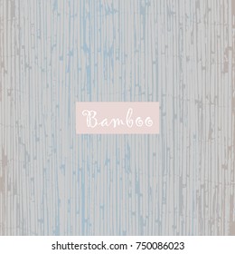Reed Bamboo Patina Texture in pastel blue and grey. Trendy festive backdrop for wallpaper, wrapping paper, textile, invitation cards, posters, home decor, blog, birthday. Vector